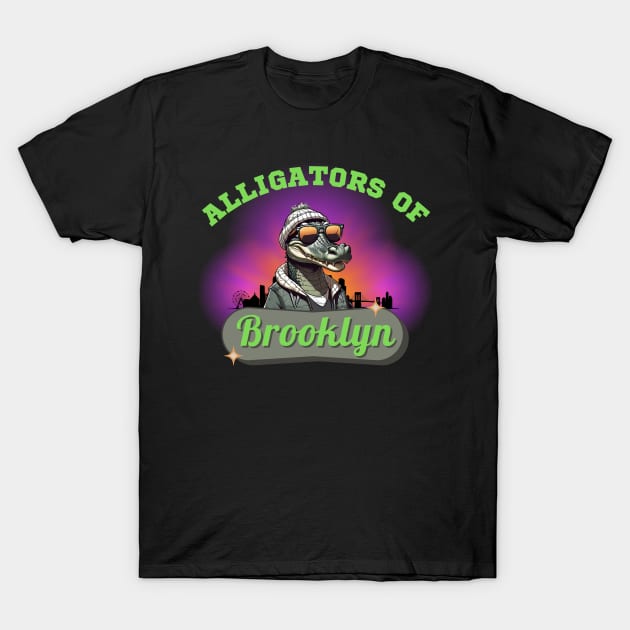 Alligators Of Brooklyn T-Shirt by Kenny The Bartender's Tee Emporium